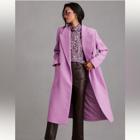 NWT Avec Les Filles Lavender Coat - Picture 4 of 13